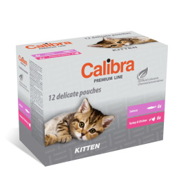 Calibra Premium Multipack Kitten Cat 12x100g