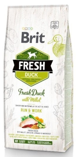 Brit Fresh Dog Adult Active Duck & Millet 2,5kg