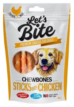 Let's Bite Chewbones Sticks with Chicken 80g