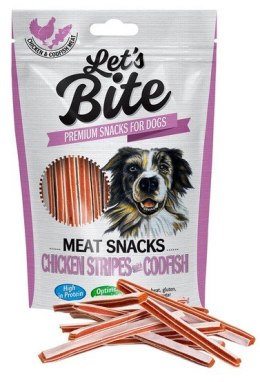 Let's Bite Meat Snacks Chicken Stripes with Codfish 80g