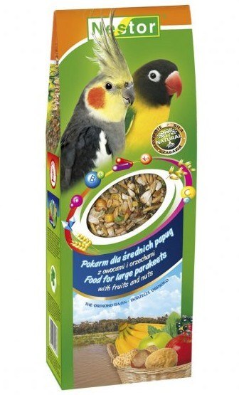 Nestor Pokarm Papuga średnia owoce, orzechy 700ml Nestor Pokarm Papuga średnia owoce, orzechy 700ml