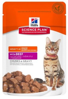 Hill's Science Plan Feline Adult Wołowina saszetka 85g