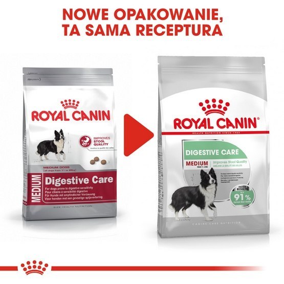 Royal Canin Medium Digestive Care karma sucha dla psów dorosłych, ras średnich o wrażliwym przewodzie pokarmowym 10kg