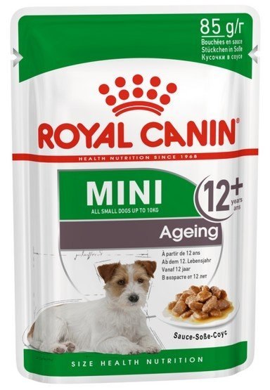 Royal Canin Mini Ageing karma mokra w sosie dla psów dojrzałych po 8 roku życia, ras małych saszetka 85g Royal Canin Mini Ageing karma mokra w sosie dla psów dojrzałych po 8 roku życia, ras małych saszetka 85g