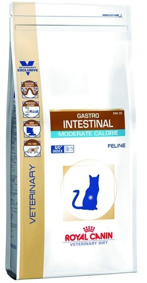Royal Canin Veterinary Diet Feline Gastrointestinal Moderate Calorie 4kg Royal Canin Veterinary Diet Feline Gastrointestinal Moderate Calorie 4kg