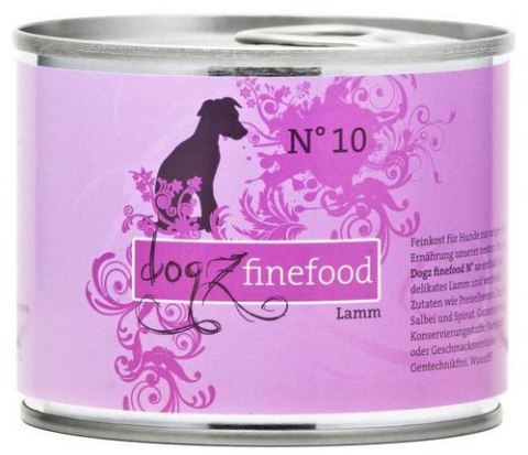 Dogz Finefood Classic N.10 Jagnięcina puszka 200g Dogz Finefood Classic N.10 Jagnięcina puszka 200g