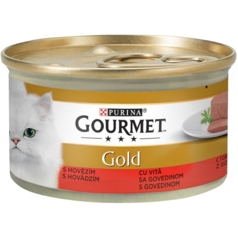 Gourmet Gold Mus Woł/Król/Jag/Ciel 24x85g Gourmet Gold Mus Woł/Król/Jag/Ciel 24x85g