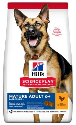 Hill's Science Plan Mature Adult 6+ Senior Large Kurczak 14kg
