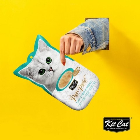 Kit Cat PurrPuree Chicken & Salmon 4x15g Kit Cat PurrPuree Chicken & Salmon 4x15g