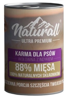 Naturall Ultra Premium Wołowina z indykiem puszka 850g
