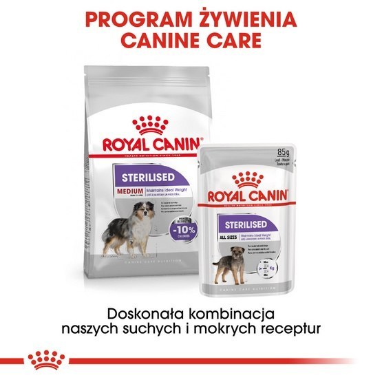 Royal Canin Medium Sterilised karma sucha dla psów dorosłych, ras średnich, sterylizowanych 10kg