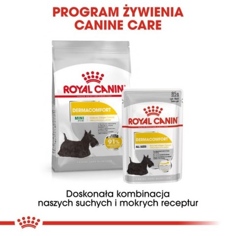 Royal Canin Mini Dermacomfort karma sucha dla psów dorosłych, ras małych o wrażliwej skórze skłonnej do podrażnień 8kg Royal Canin Mini Dermacomfort karma sucha dla psów dorosłych, ras małych o wrażliwej skórze skłonnej do podrażnień 8kg