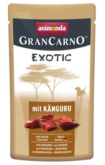 Animonda GranCarno Adult Dog Exotic Kanguru (Kangur) 125g Animonda GranCarno Adult Dog Exotic Kanguru (Kangur) 125g