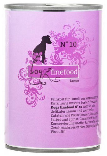 Dogz Finefood Classic N.10 Jagnięcina puszka 400g Dogz Finefood Classic N.10 Jagnięcina puszka 400g