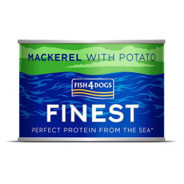 Fish4Dogs Finest Mackerel Complete - Makrela i ziemniaki 185g