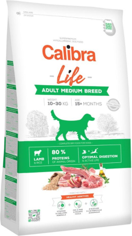 Calibra Dog Life Adult Medium Breed Lamb - jagnięcina 12kg