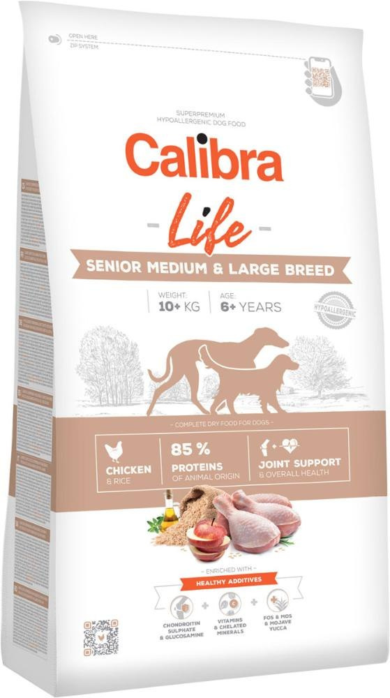 Calibra Dog Life Senior Medium & Large Chicken-kurczak 12kg