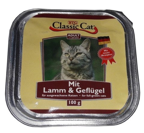 Classic Cat Adult Jagnięcina i drób tacka 100g Classic Cat Adult Jagnięcina i drób tacka 100g