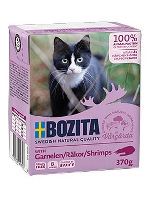 Bozita z Krewetkami kawałki w sosie kartonik 370g Bozita z Krewetkami kawałki w sosie kartonik 370g