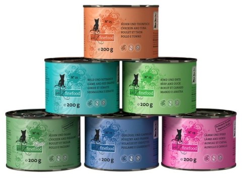 Catz Finefood Classic Collection II puszki multipack N.15-25 6x200g Catz Finefood Classic Collection II puszki multipack N.15-25 6x200g