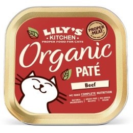 Lily's Kitchen Kot Organic Pate Beef tacka 85g