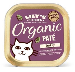 Lily's Kitchen Kot Organic Turkey Dinner tacka 85g