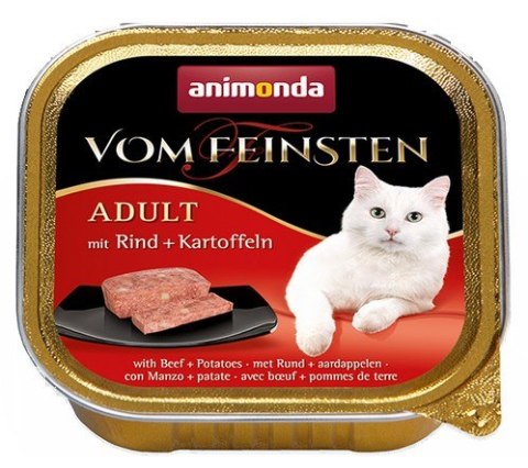 Animonda vom Feinsten Cat Adult z Wołowiną i Ziemniakami tacka 100g Animonda vom Feinsten Cat Adult z Wołowiną i Ziemniakami tacka 100g