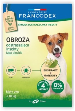 Francodex Obroża odstraszająca insekty małe psy do 10kg 35cm [FR179171]