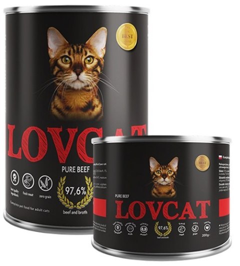 Lovcat Pure Beef puszka 400g Lovcat Pure Beef puszka 400g