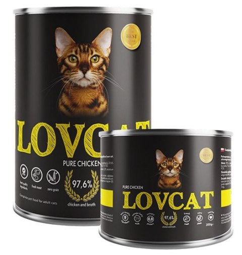 Lovcat Pure Chicken puszka 200g Lovcat Pure Chicken puszka 200g