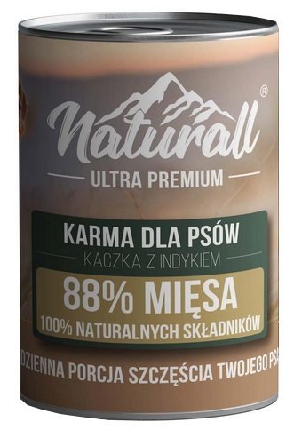 Naturall Ultra Premium Kaczka z indykiem puszka 850g Naturall Ultra Premium Kaczka z indykiem puszka 850g