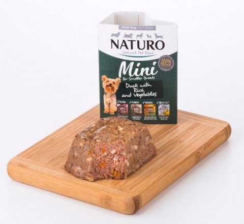 Naturo Adult Mini Kaczka z ryżem i warzywami 150g Naturo Adult Mini Kaczka z ryżem i warzywami 150g