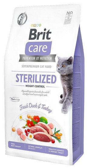 Brit Care Cat Grain Free Sterilized Weight Control 7kg