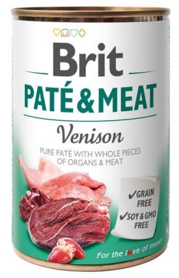Brit Pate & Meat Dog Venison puszka 400g