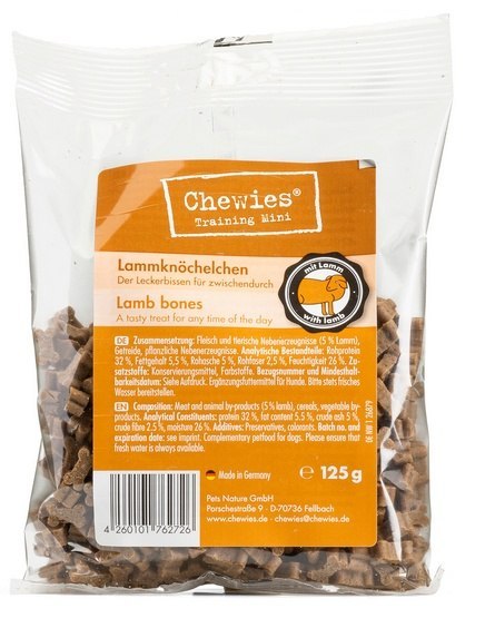 Chewies Goodies (Training) Kosteczki Mini Jagnięcina 125g Chewies Goodies (Training) Kosteczki Mini Jagnięcina 125g