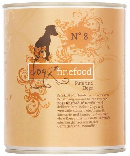 Dogz Finefood Classic N.08 Indyk i koza puszka 800g Dogz Finefood Classic N.08 Indyk i koza puszka 800g