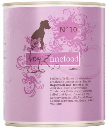 Dogz Finefood Classic N.10 Jagnięcina puszka 800g Dogz Finefood Classic N.10 Jagnięcina puszka 800g