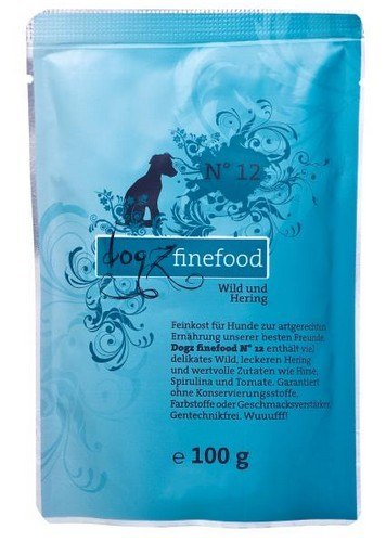 Dogz Finefood Classic N.12 Dziczyzna i śledź saszetka 100g Dogz Finefood Classic N.12 Dziczyzna i śledź saszetka 100g