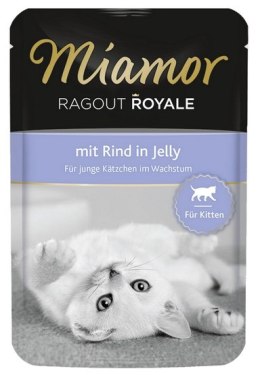 Miamor Ragout Royale Kitten z Wołowiną w galaretce saszetka 100g