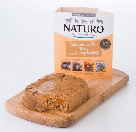 Naturo Adult Łosoś z ryżem i warzywami 400g Naturo Adult Łosoś z ryżem i warzywami 400g