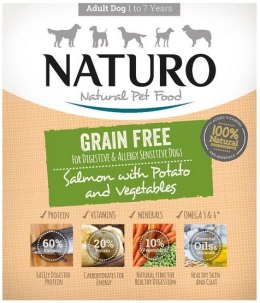 Naturo Grain Free Łosoś, ziemniaki i warzywa 400g