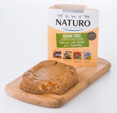 Naturo Grain Free Łosoś, ziemniaki i warzywa 400g Naturo Grain Free Łosoś, ziemniaki i warzywa 400g