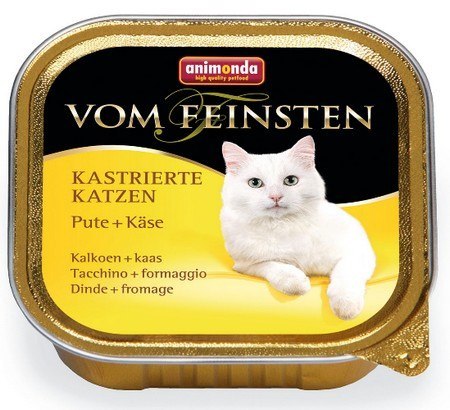 Animonda vom Feinsten Castrated Cats z Indykiem i Serem tacka 100g Animonda vom Feinsten Castrated Cats z Indykiem i Serem tacka 100g