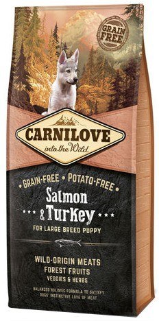 Carnilove Dog Salmon & Turkey Large Puppy - łosoś i indyk 12kg