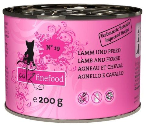 Catz Finefood Classic N.19 Jagnięcina i Konina puszka 200g Catz Finefood Classic N.19 Jagnięcina i Konina puszka 200g