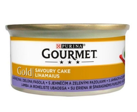 Gourmet Gold Savoury Cake z Jagnięciną i zieloną fasolą 85g Gourmet Gold Savoury Cake z Jagnięciną i zieloną fasolą 85g