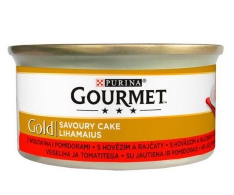 Gourmet Gold Savoury Cake z Wołowiną i pomidorami 85g Gourmet Gold Savoury Cake z Wołowiną i pomidorami 85g
