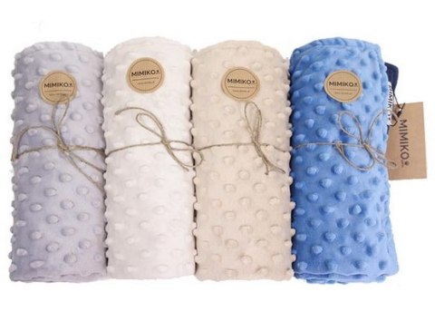 MIMIKO Pets Kocyk Minky-Dot 70x50cm niebieski / granatowy MIMIKO Pets Kocyk Minky-Dot 70x50cm niebieski / granatowy