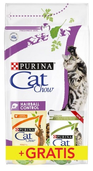 Purina Cat Chow Special Care Hairball Control 1,5kg + saszetki 2x85g gratis Purina Cat Chow Special Care Hairball Control 1,5kg + saszetki 2x85g gratis