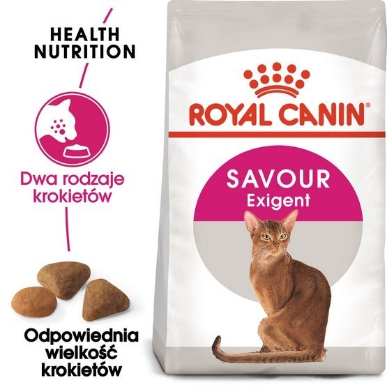 Royal Canin Exigent Savour Sensation karma sucha dla kotów dorosłych, wybrednych, kierujących się teksturą 10+2kg gratis